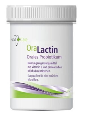 ApaCare OraLactin burnos probiotikai su vitaminu C