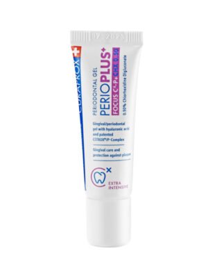 CURAPROX antibakterinis burnos ertmės gelis su 0,5 % chlorheksidino PERIO PLUS+ FOCUS, 10ml